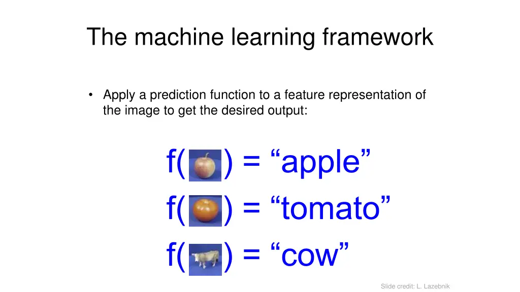 the machine learning framework