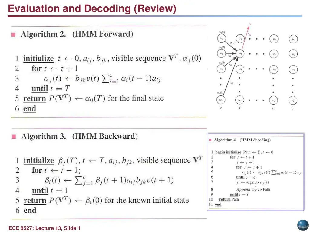 evaluation and decoding review