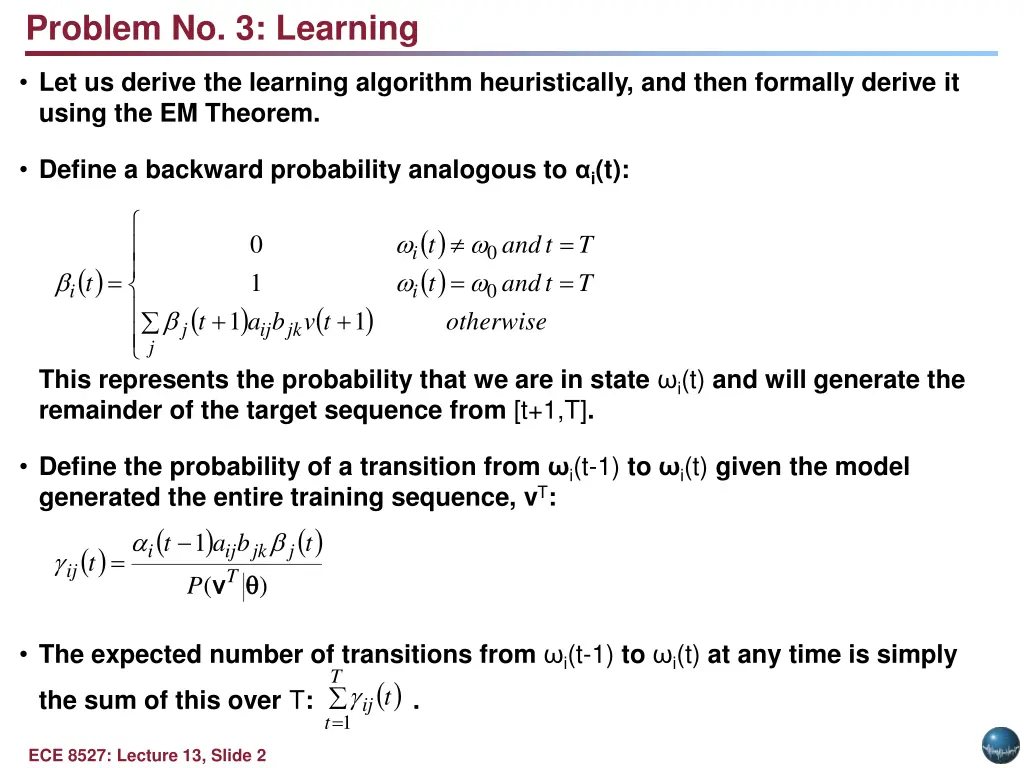 problem no 3 learning