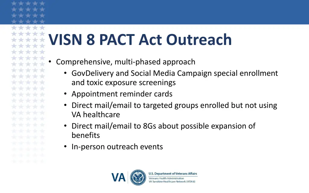 visn 8 pact act outreach
