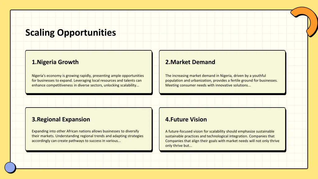 scaling opportunities
