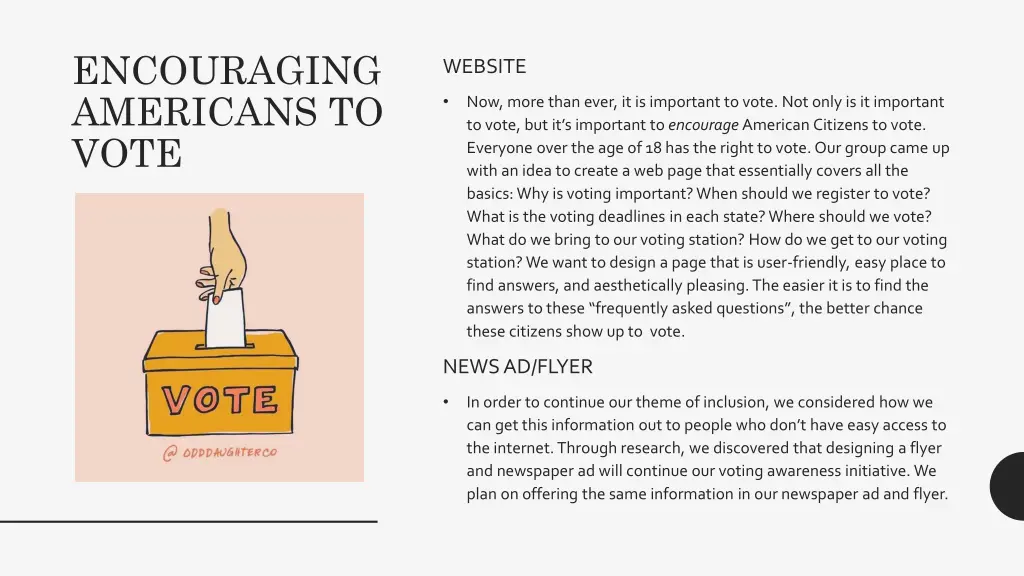 encouraging americans to vote
