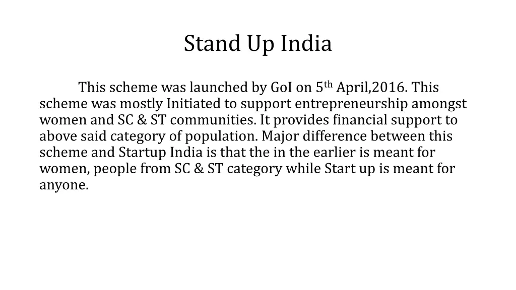 stand up india