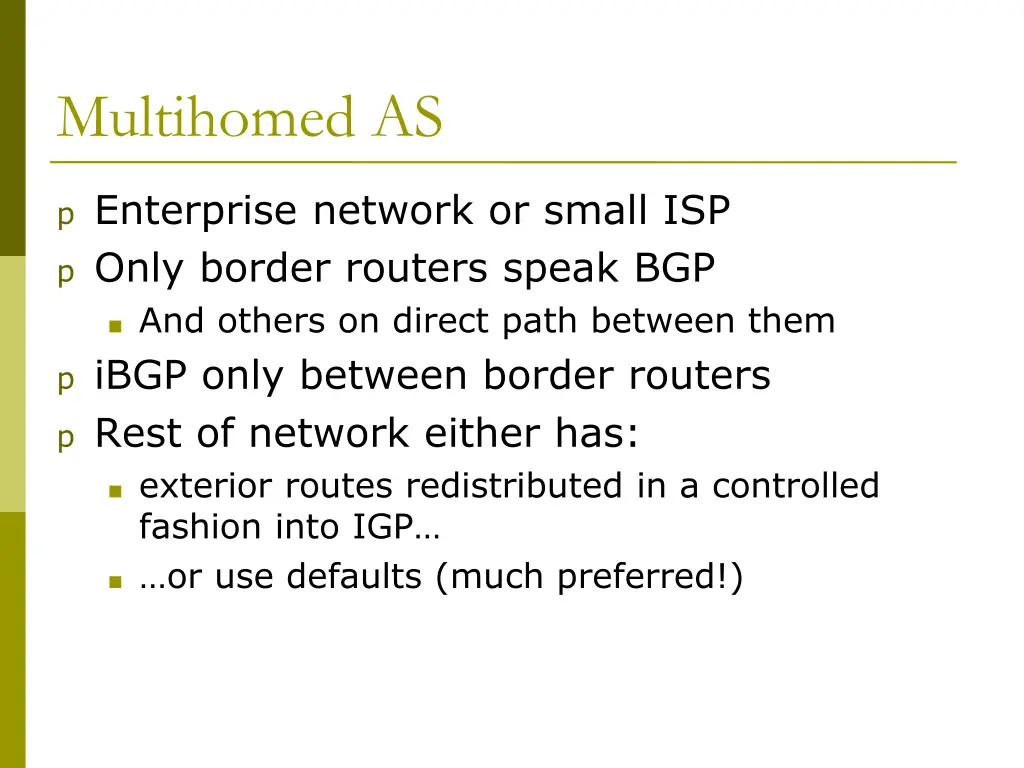 multihomed as