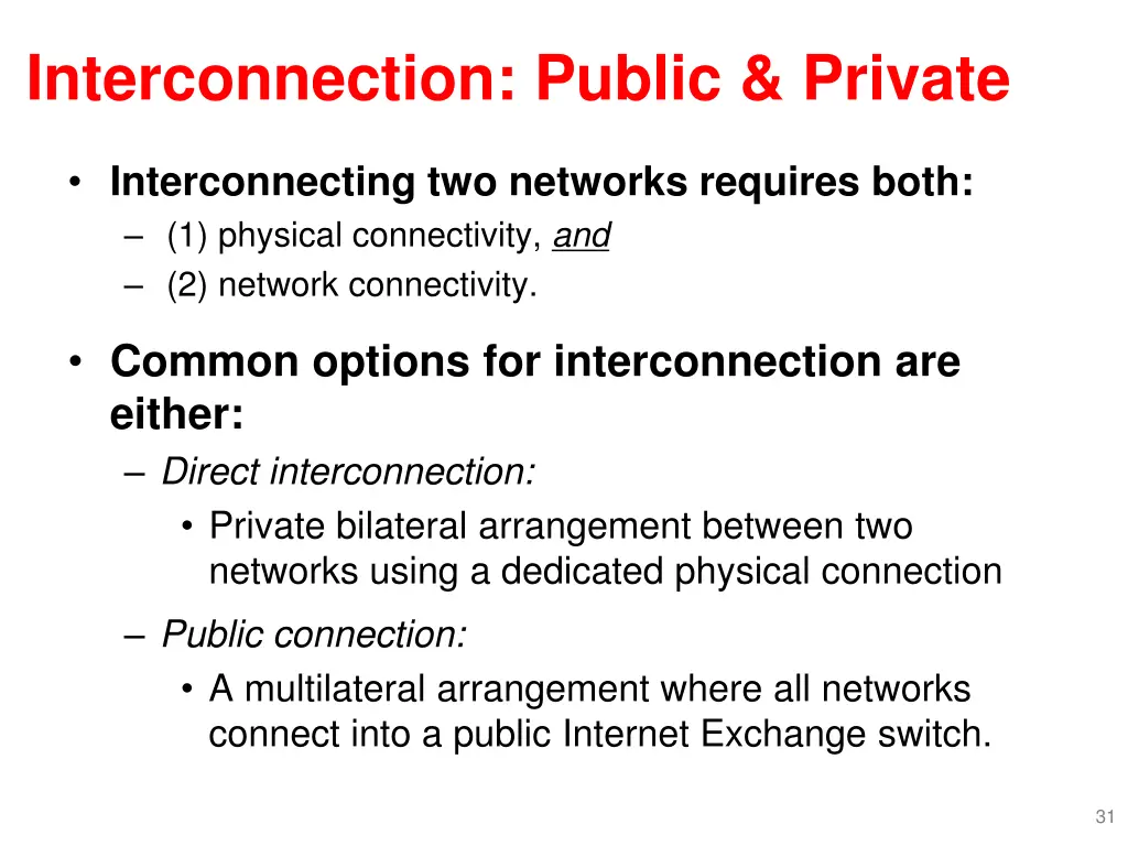 interconnection public private