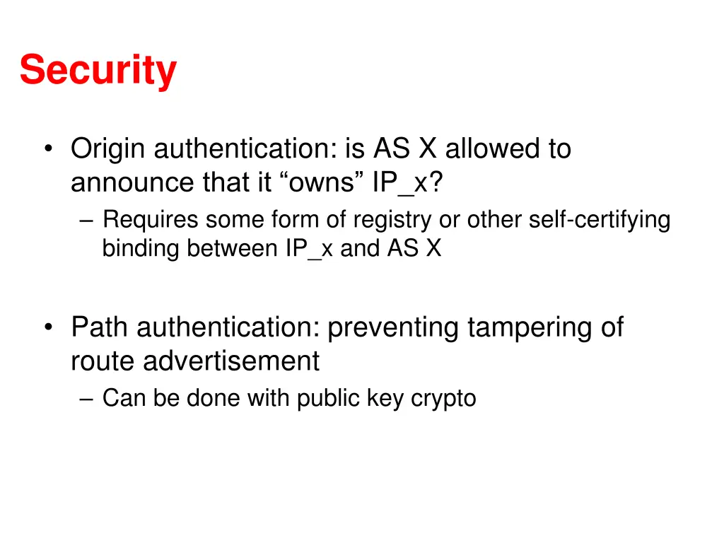 security
