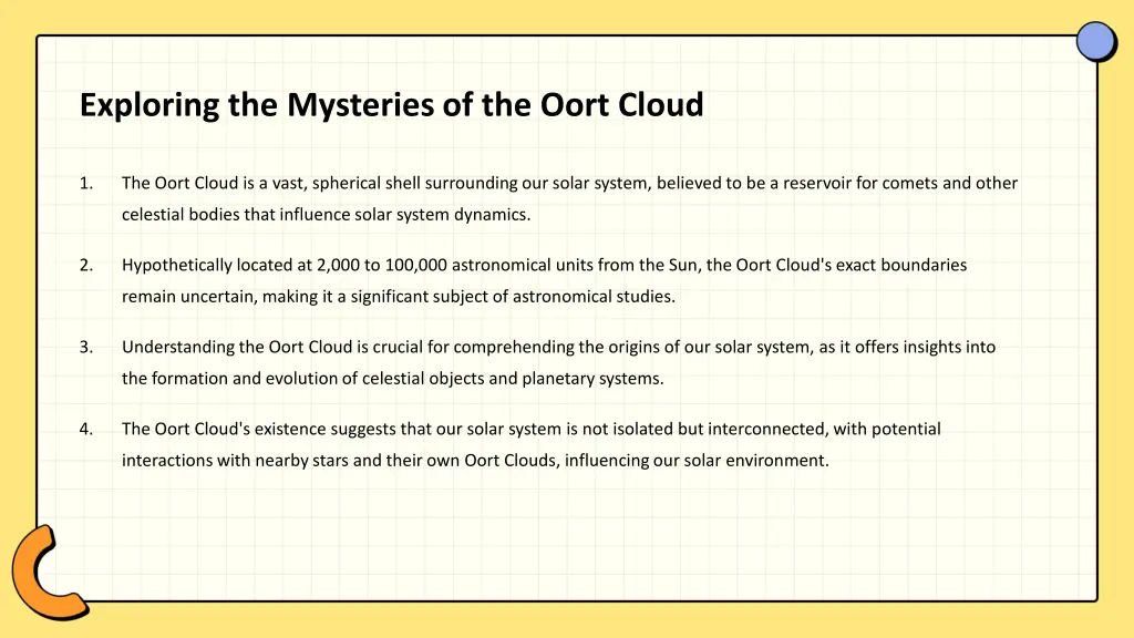 exploring the mysteries of the oort cloud