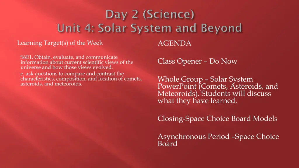 agenda 1