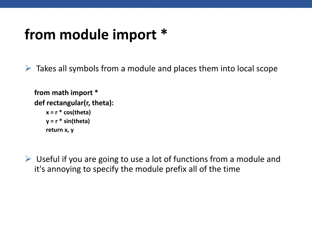 from module import 1