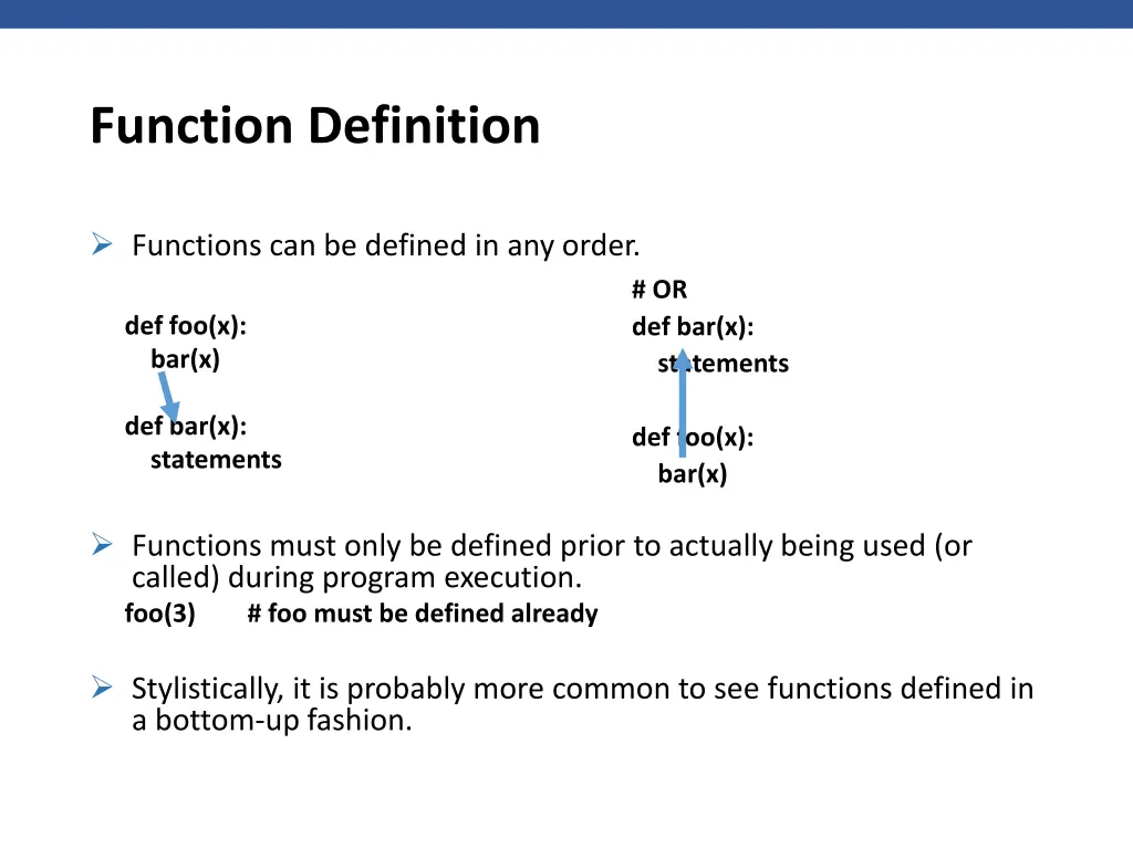 function definition
