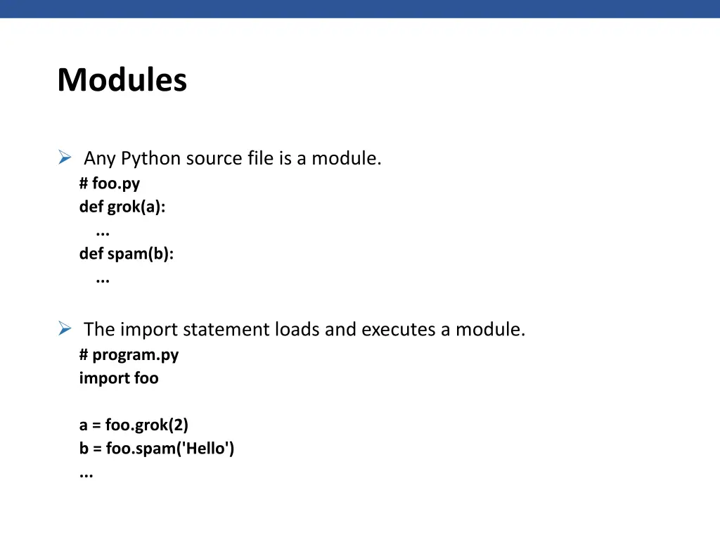modules