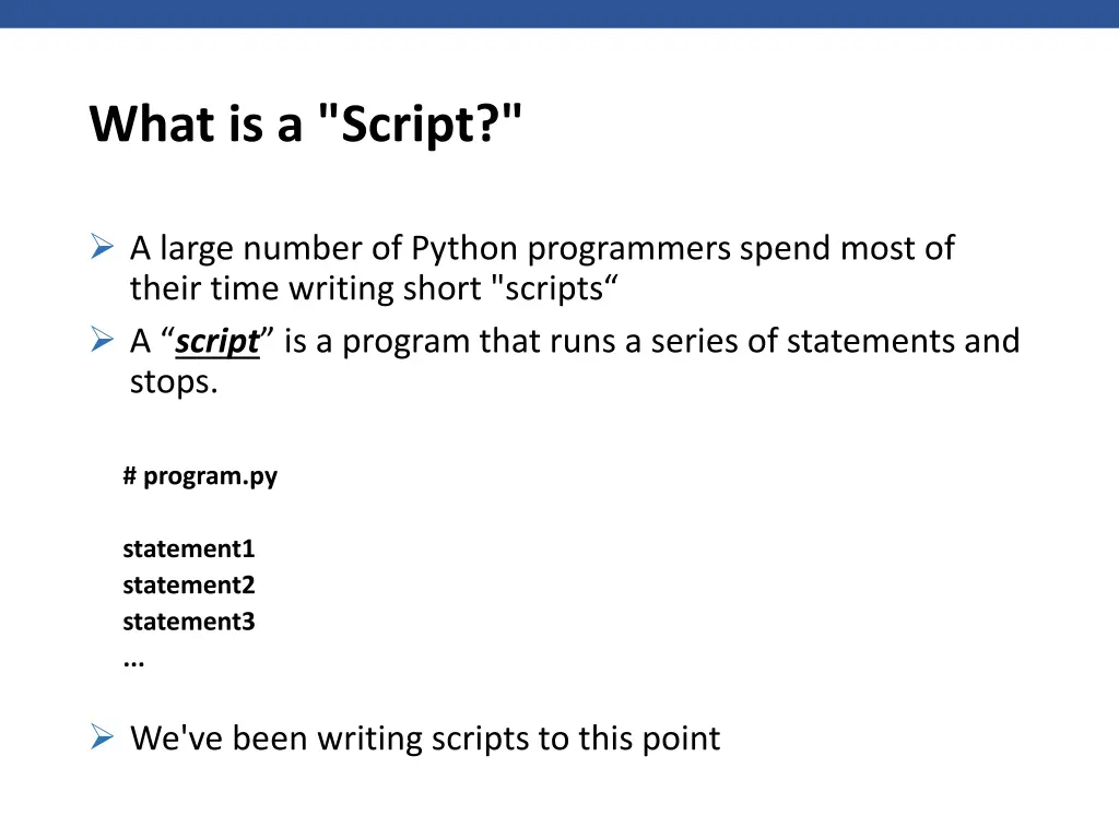 what is a script
