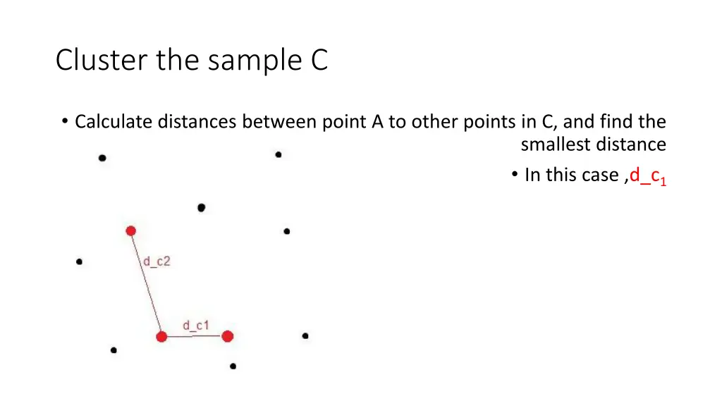 cluster the sample c