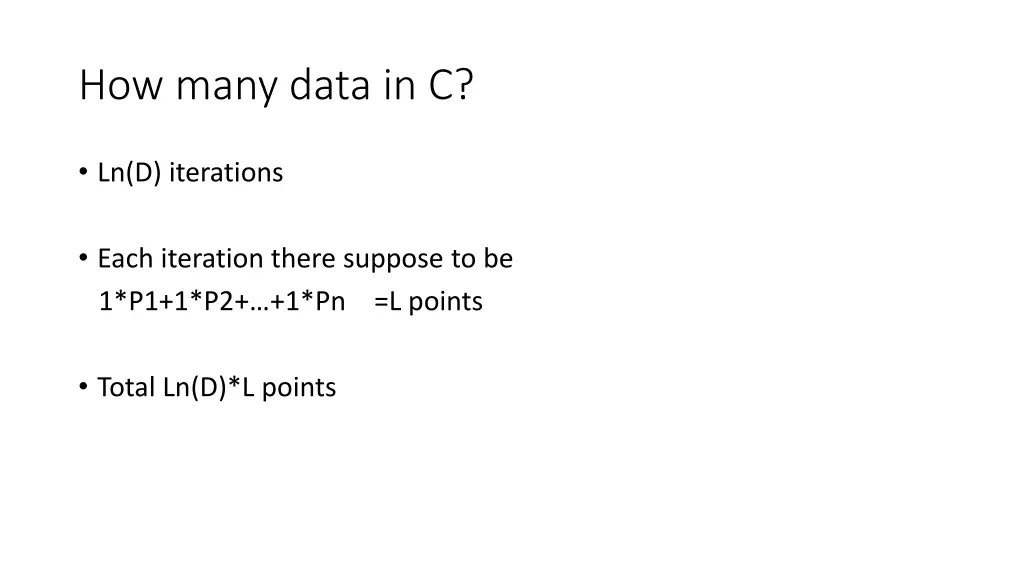 how many data in c 1