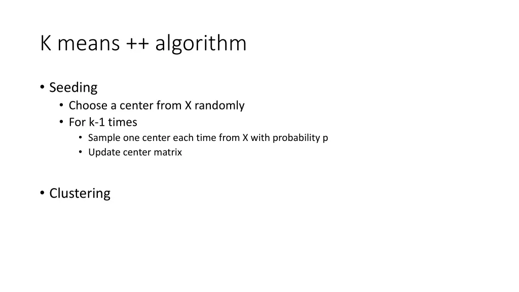 k means algorithm