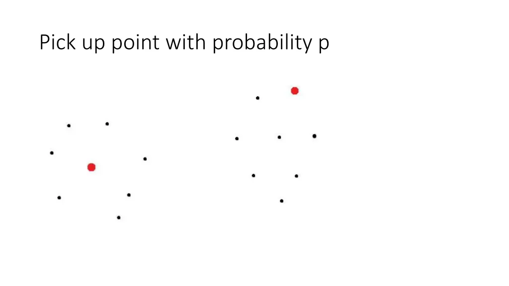 pick up point with probability p