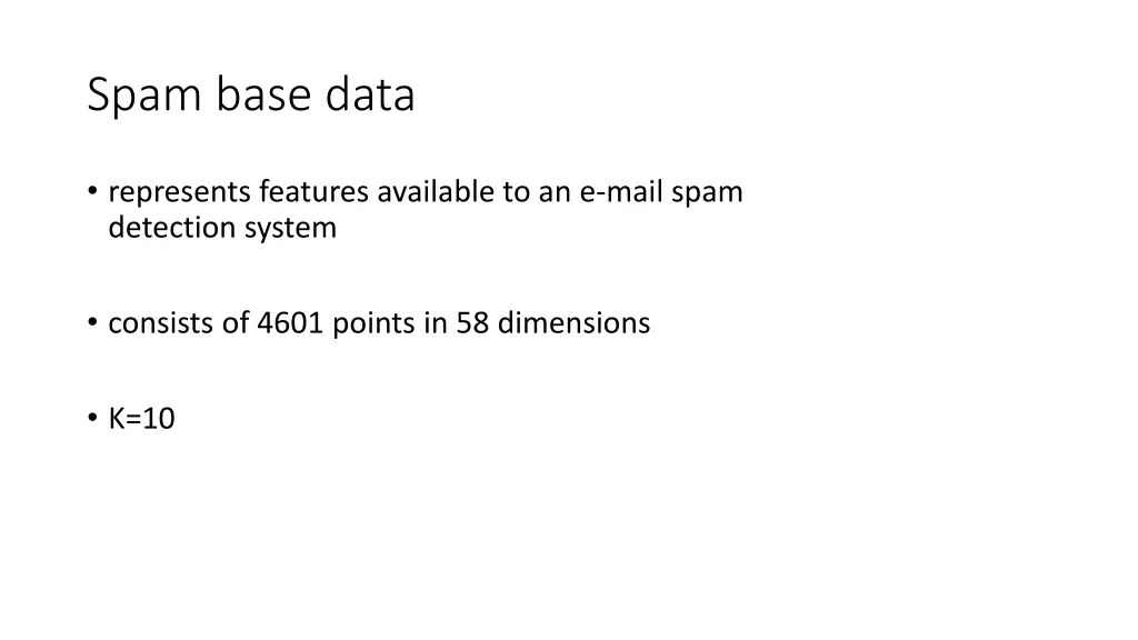 spam base data