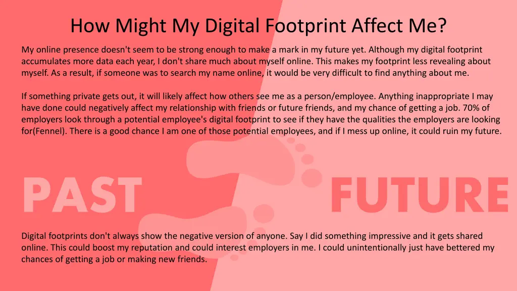 how might my digital footprint affect me