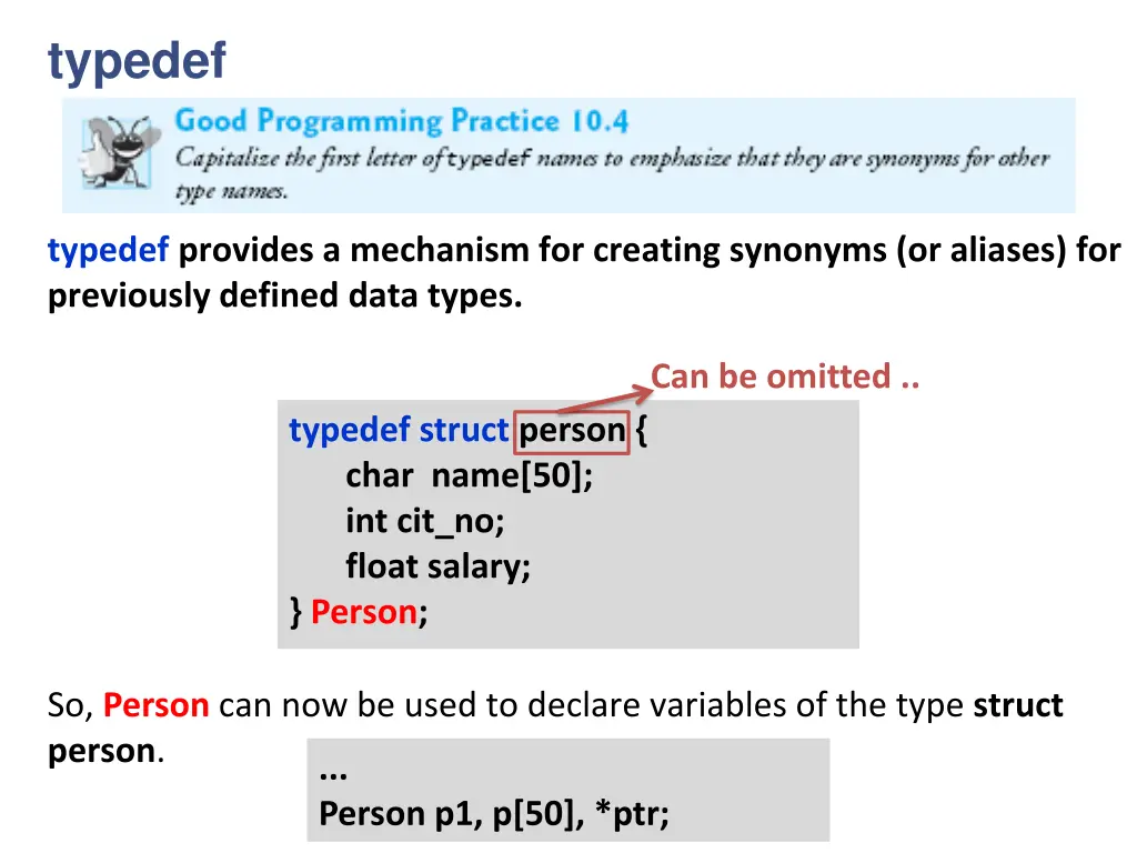 typedef