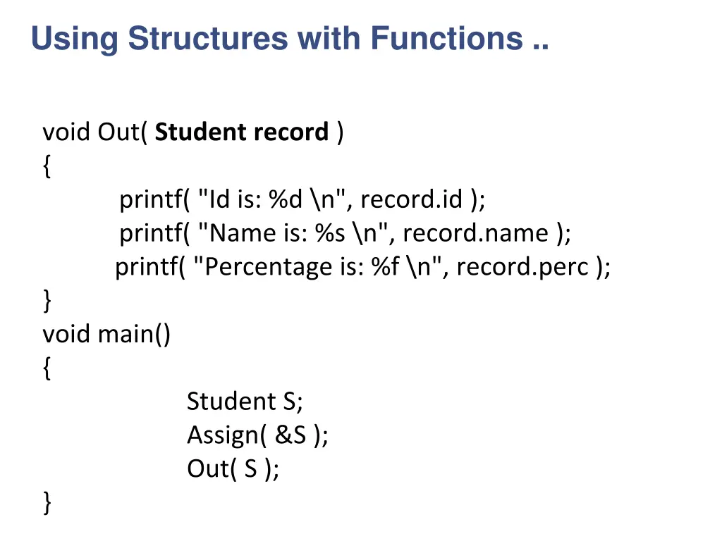 using structures with functions 2