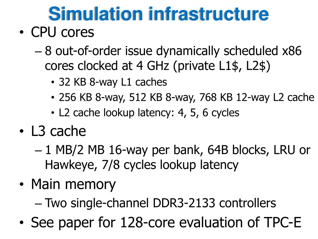 simulation infrastructure cpu cores