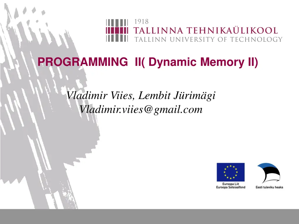 programming ii dynamic memory ii