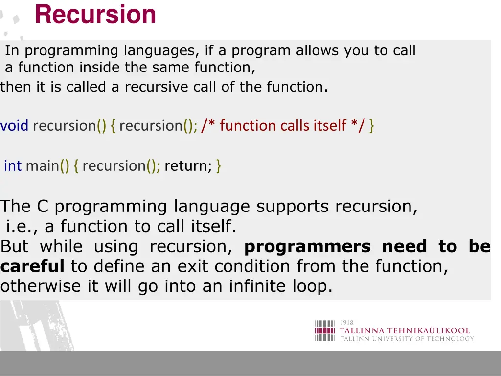 recursion 1