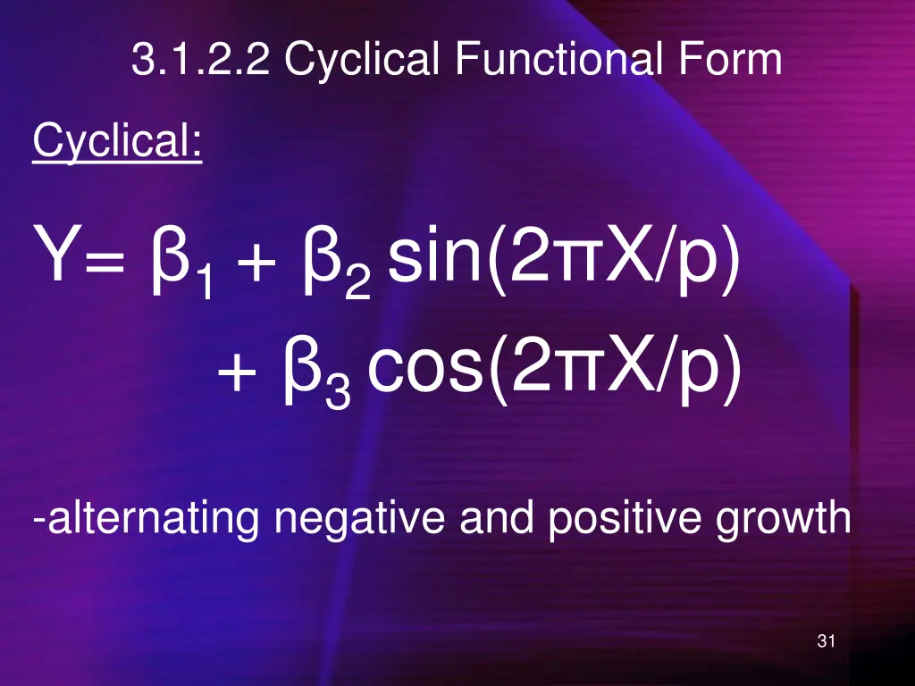 3 1 2 2 cyclical functional form