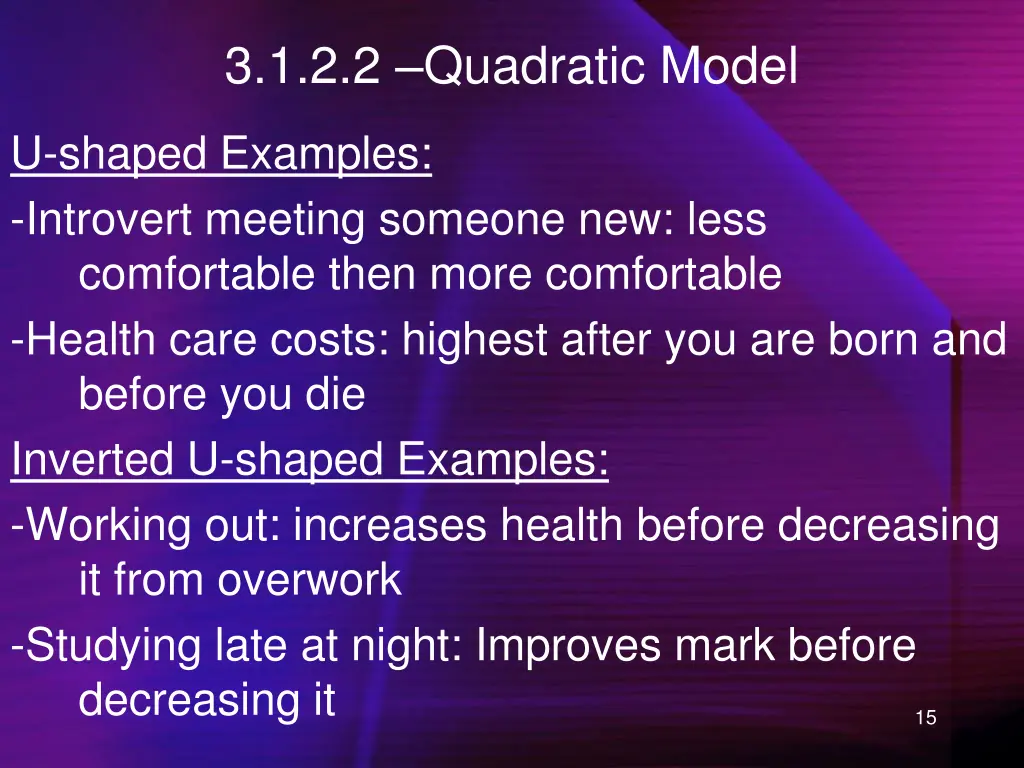 3 1 2 2 quadratic model