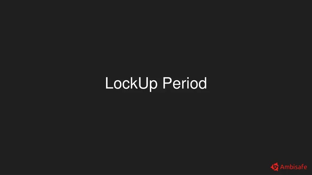 lockup period