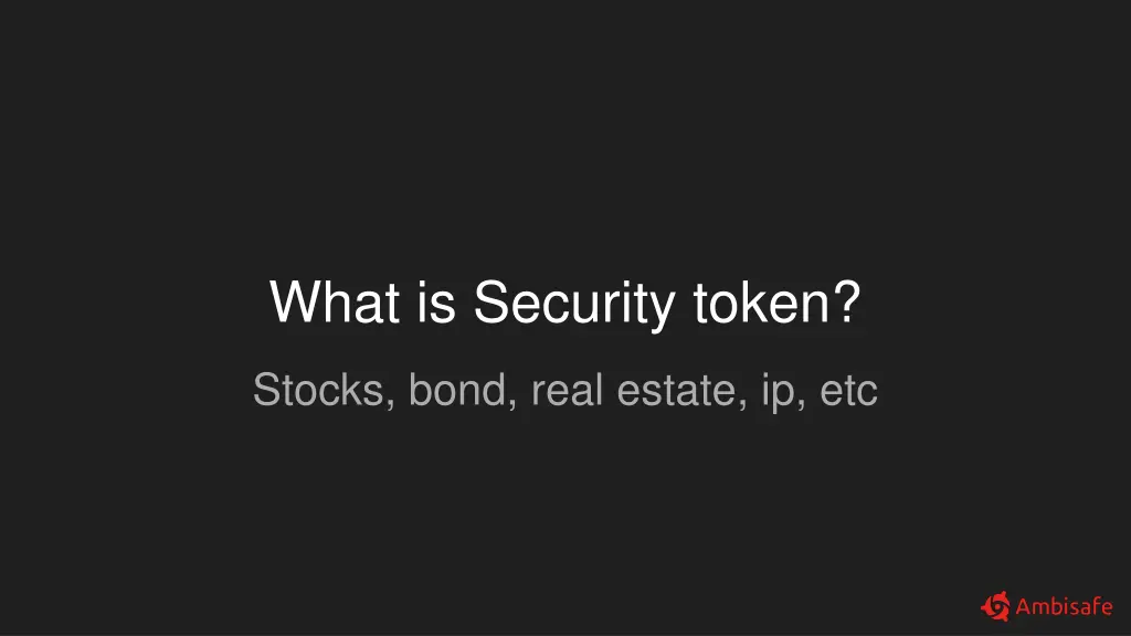 what is security token