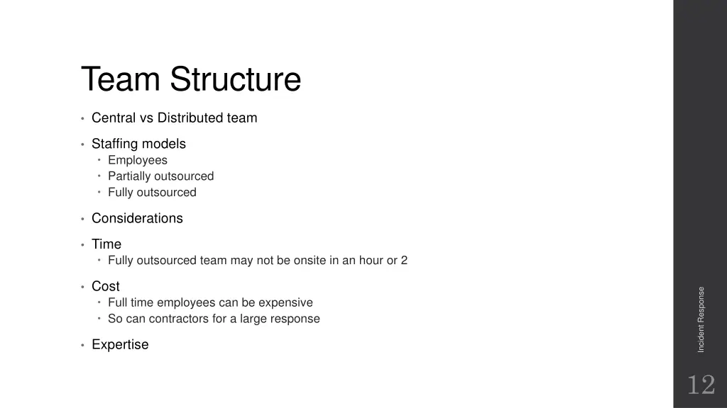 team structure