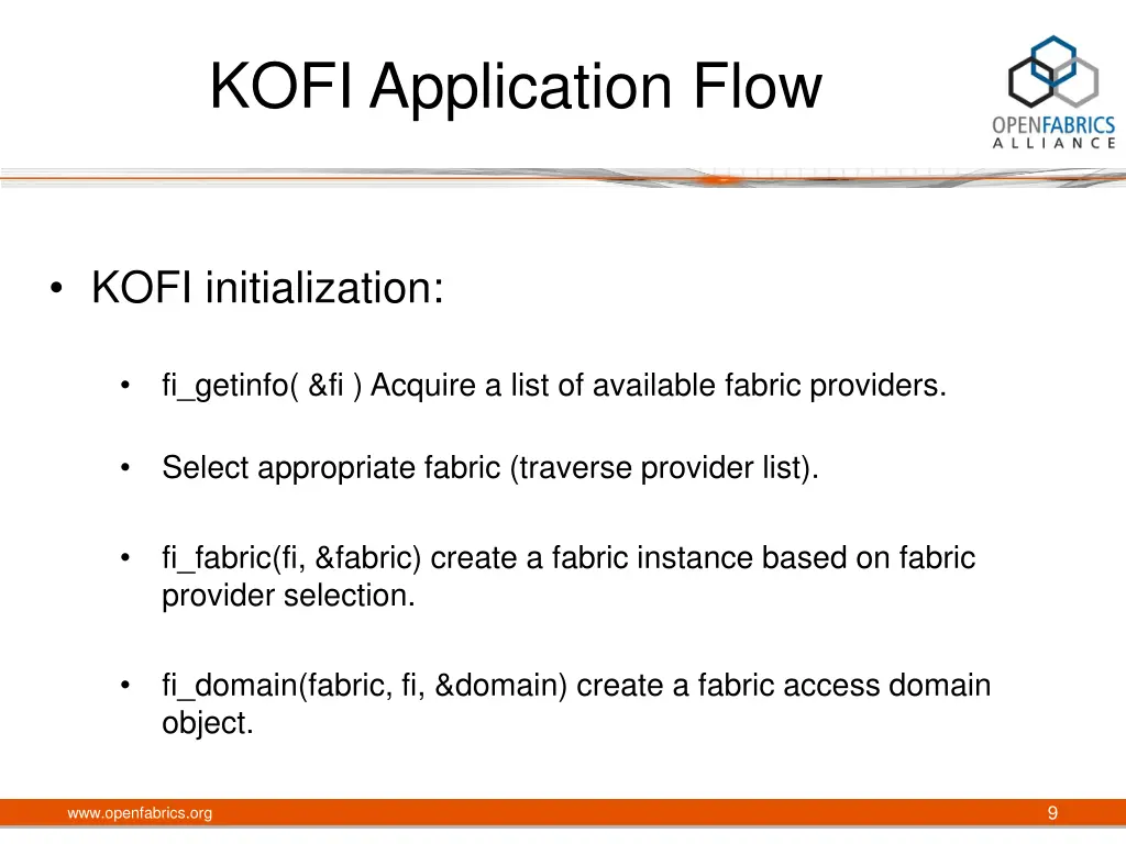 kofi application flow
