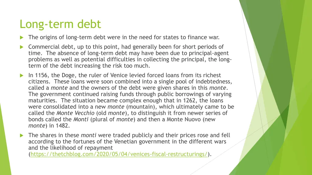 long term debt
