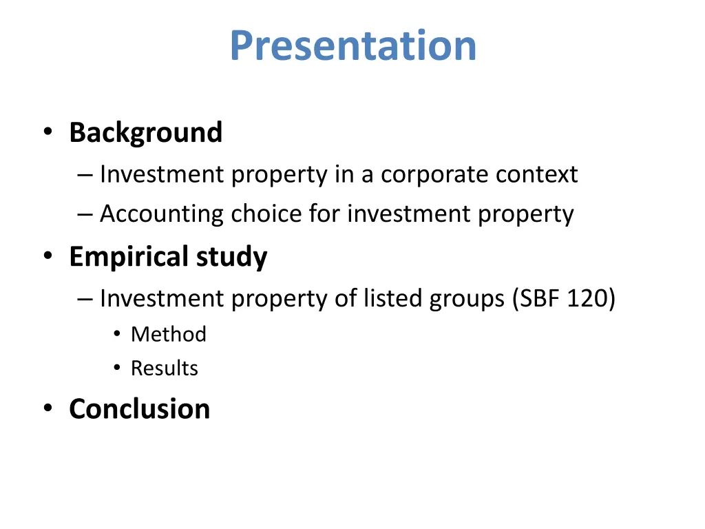 presentation