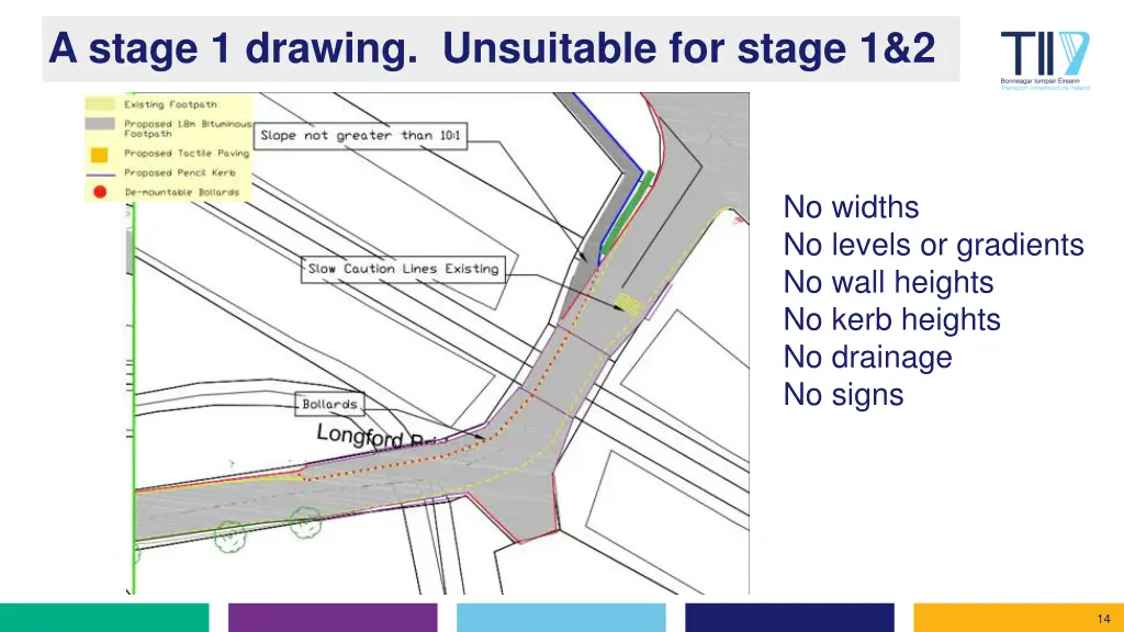 a stage 1 drawing unsuitable for stage 1 2