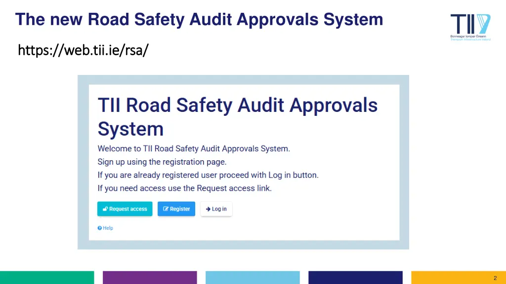 the new road safety audit approvals system