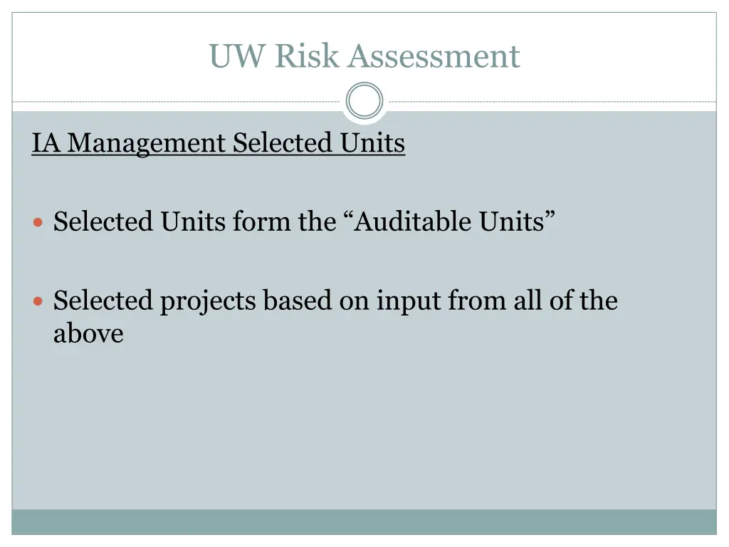 uw risk assessment 11