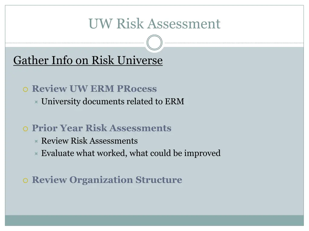 uw risk assessment 2