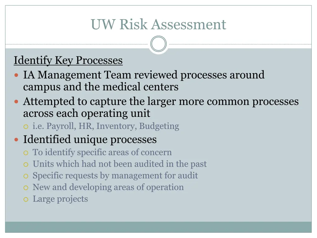 uw risk assessment 8