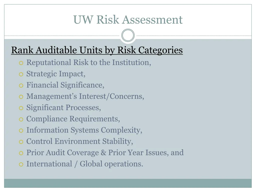 uw risk assessment 9