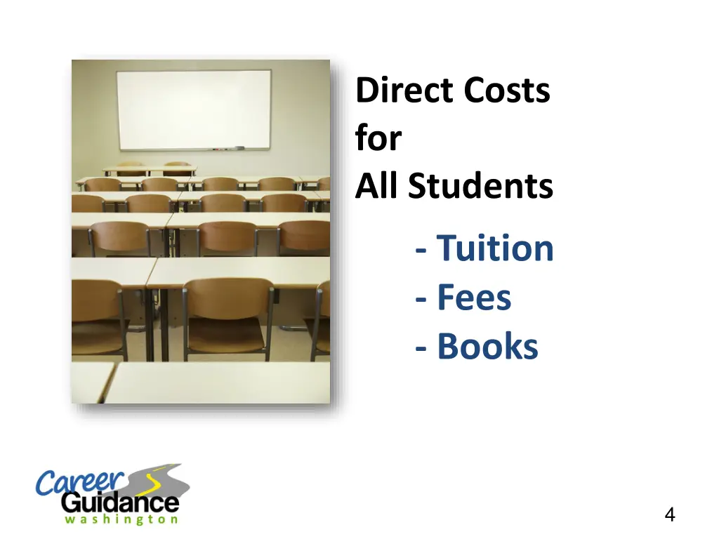 direct costs for all students