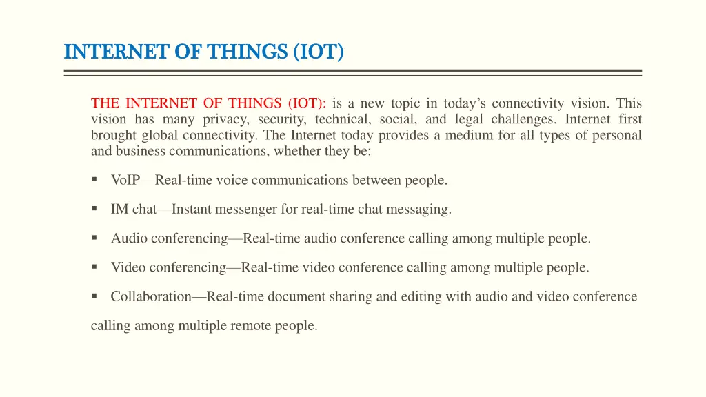 internet of things iot internet of things iot 1