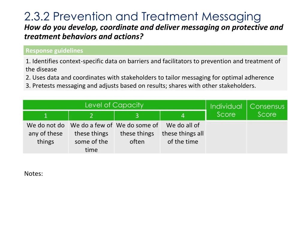 2 3 2 prevention and treatment messaging