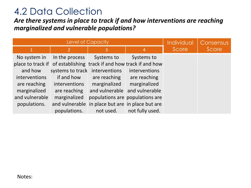 4 2 data collection are there systems in place