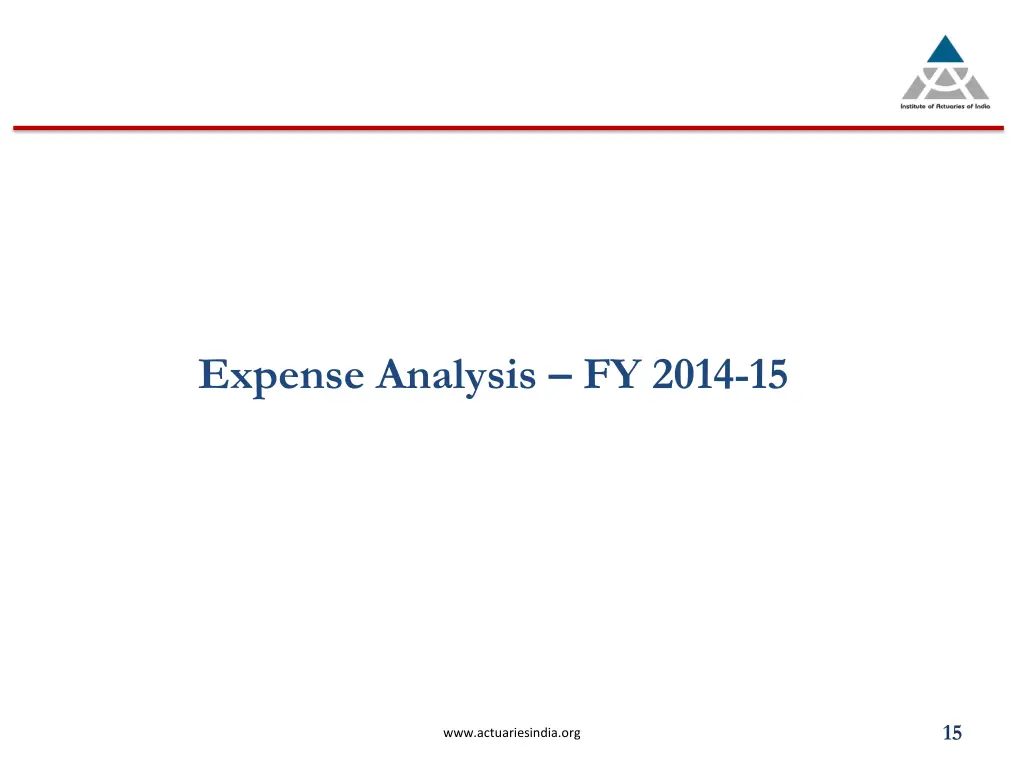 expense analysis fy 2014 15