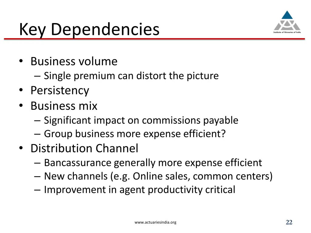 key dependencies