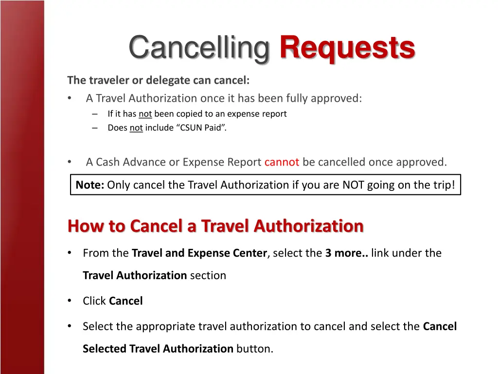 cancelling requests