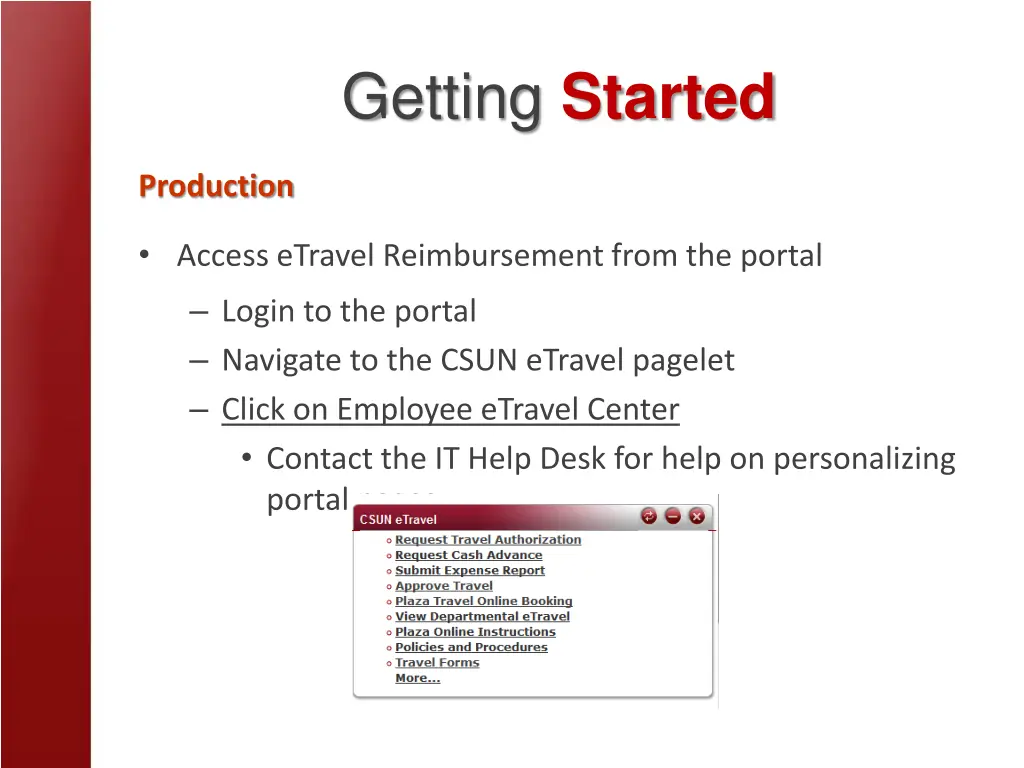 getting started