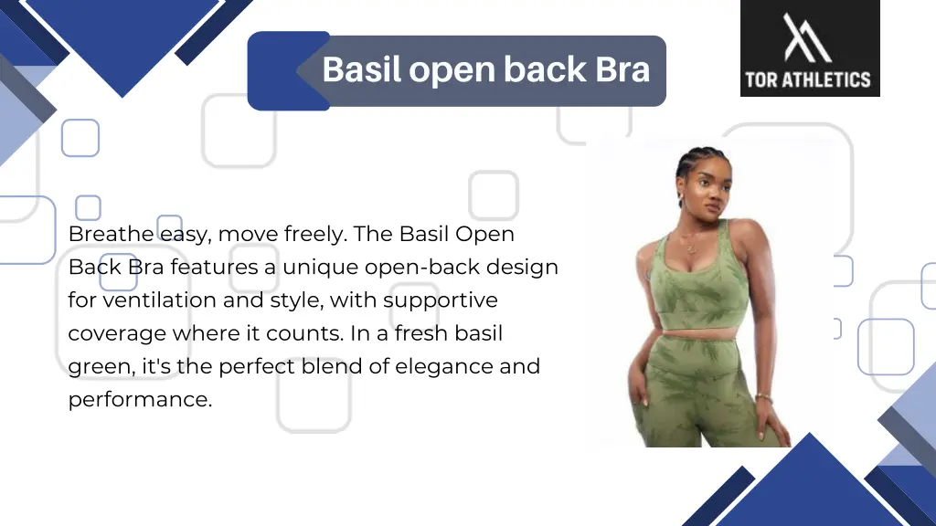 basil open back bra